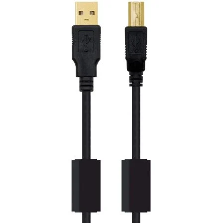 Nanocable 10.01.1203 Cable USB 2.0 Impresora USB A/B Macho-Macho 3m Negro